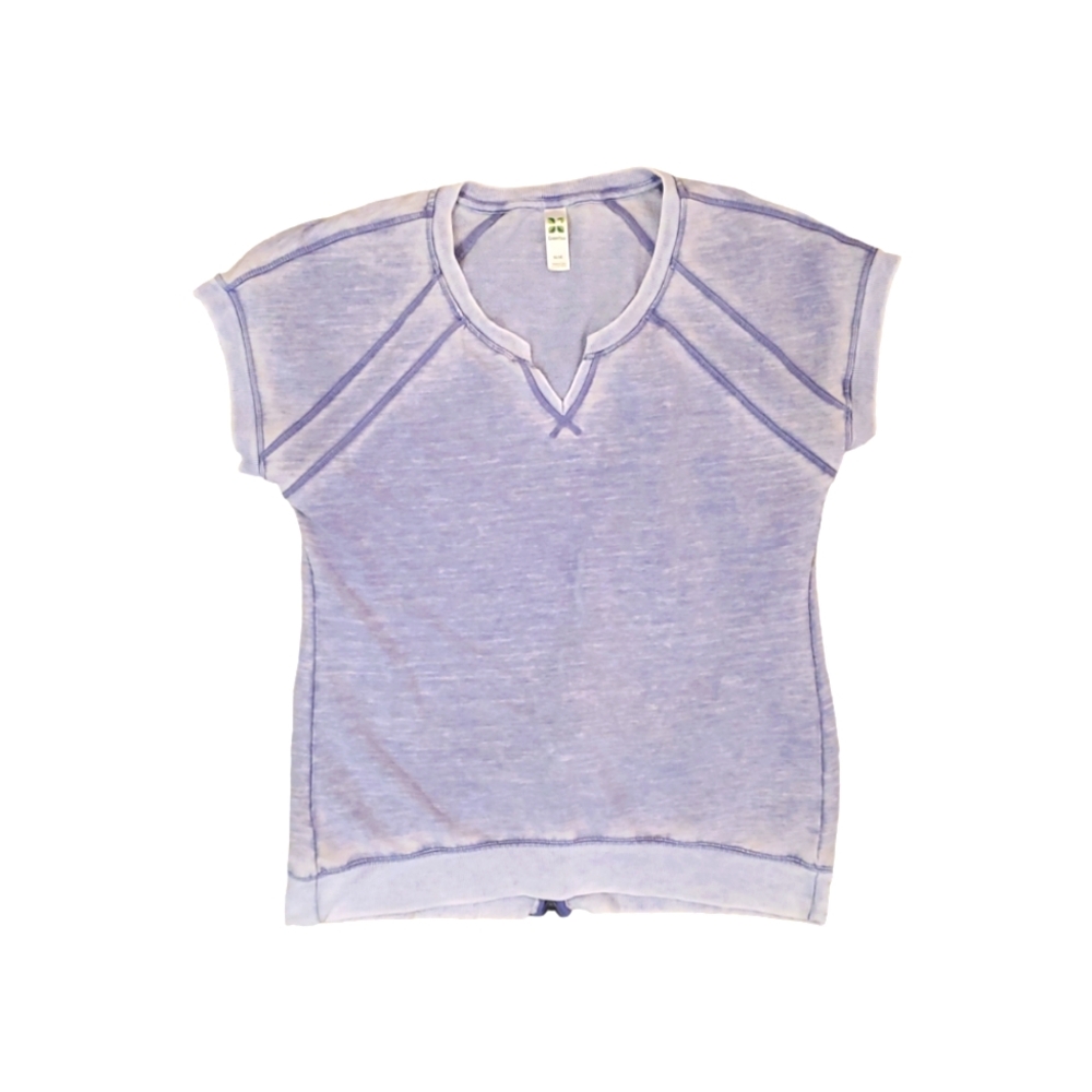 Green Tea Women's Violet‎ Purple Light Fleece Oversized T-shirt Medium
